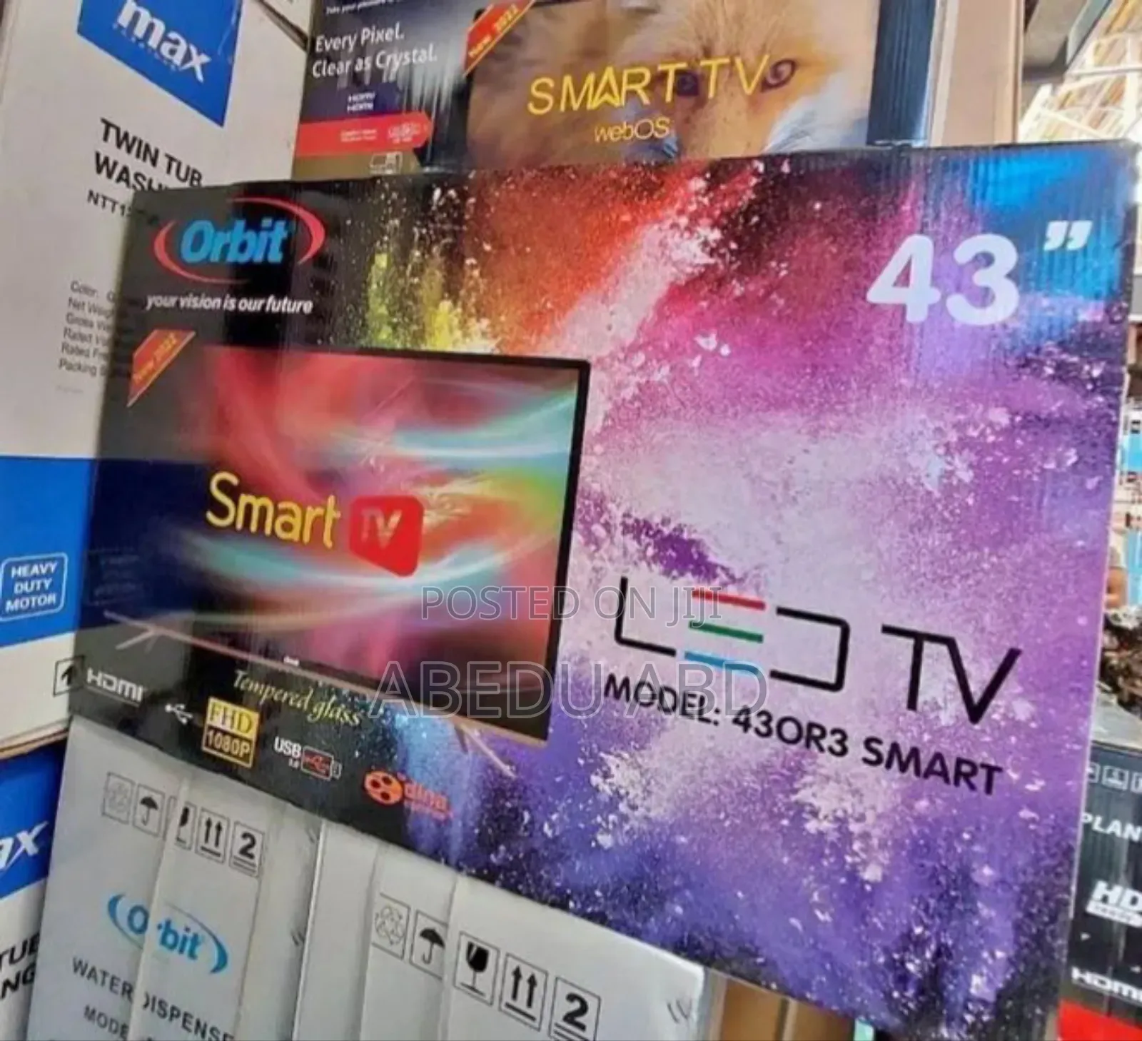 Orbit 43 Inchi Double Glass Smart 2024 Tv