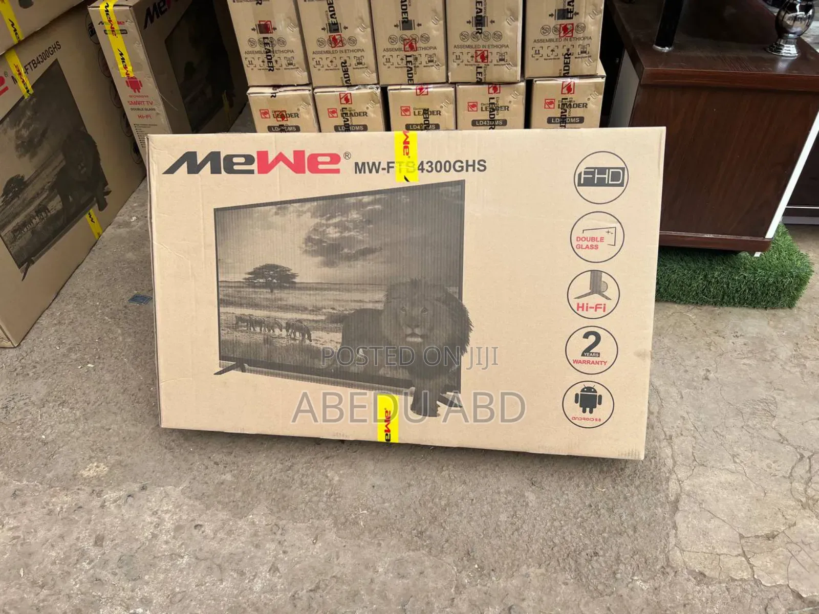 MEWE 43 Inchi Double Glass Smart 2024 Tv