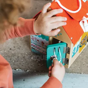 Wooden Multi-Lock Learning House 
