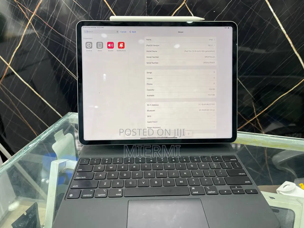 New Apple iPad Pro 12.9 (2022) 128 GB Silver