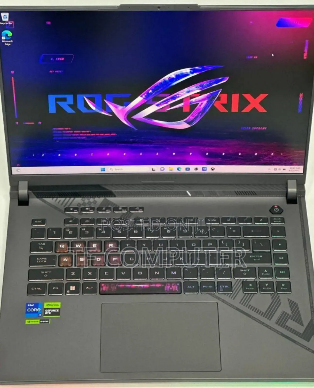 New Laptop Asus ROG Strix G15 16GB Intel Core I7 SSD 1T