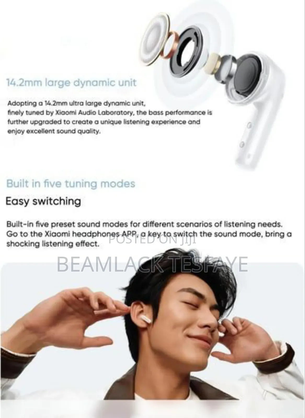 Xiaomi Redmi Buds 6 Active
 Black White