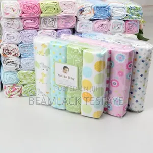 4in1 Cotton Flannel Receiving Baby Blanket