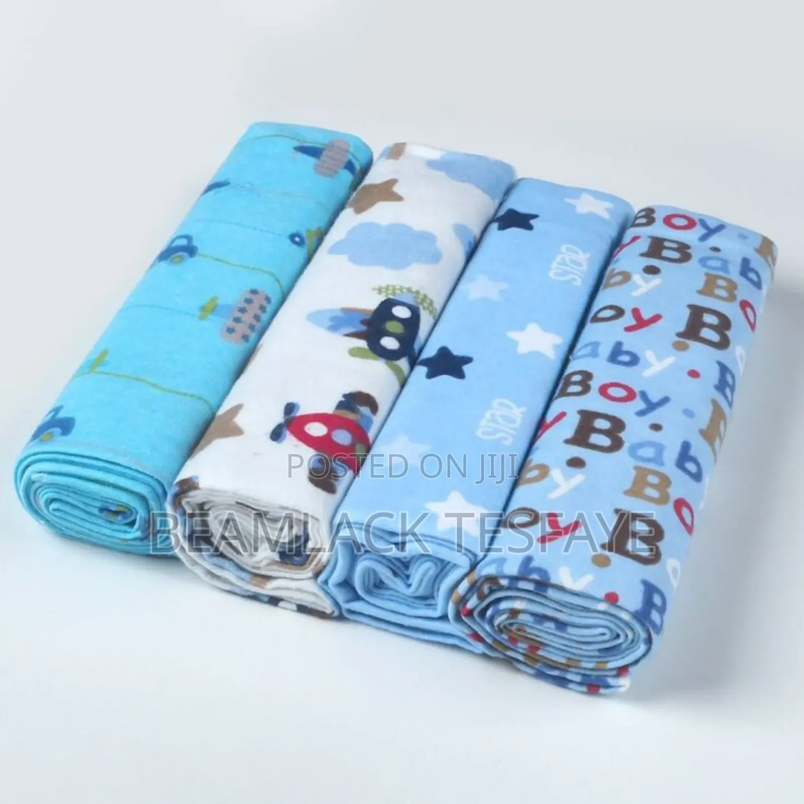4in1 Cotton Flannel Receiving Baby Blanket