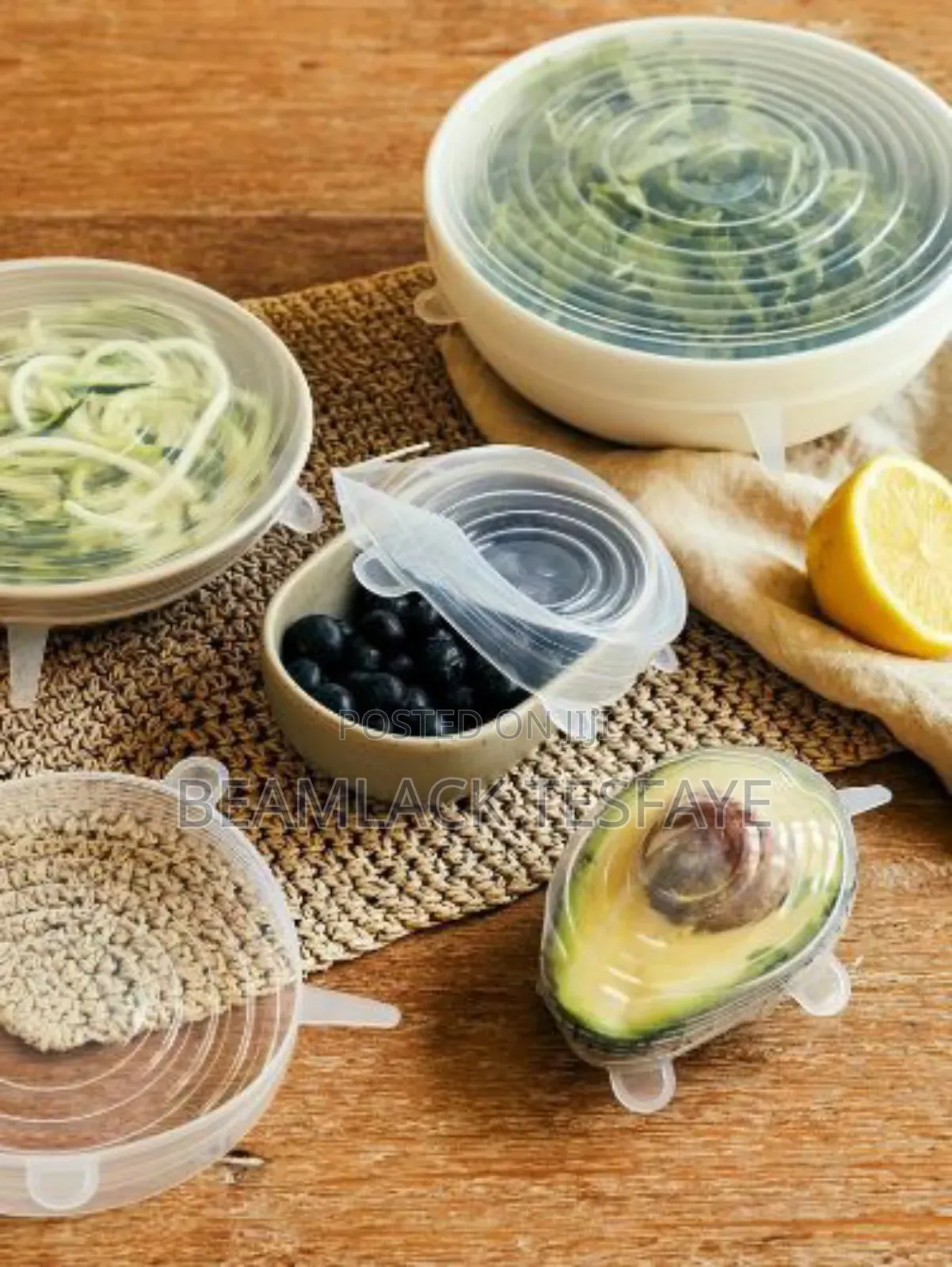 6 Pack Stretch Silicon Lids