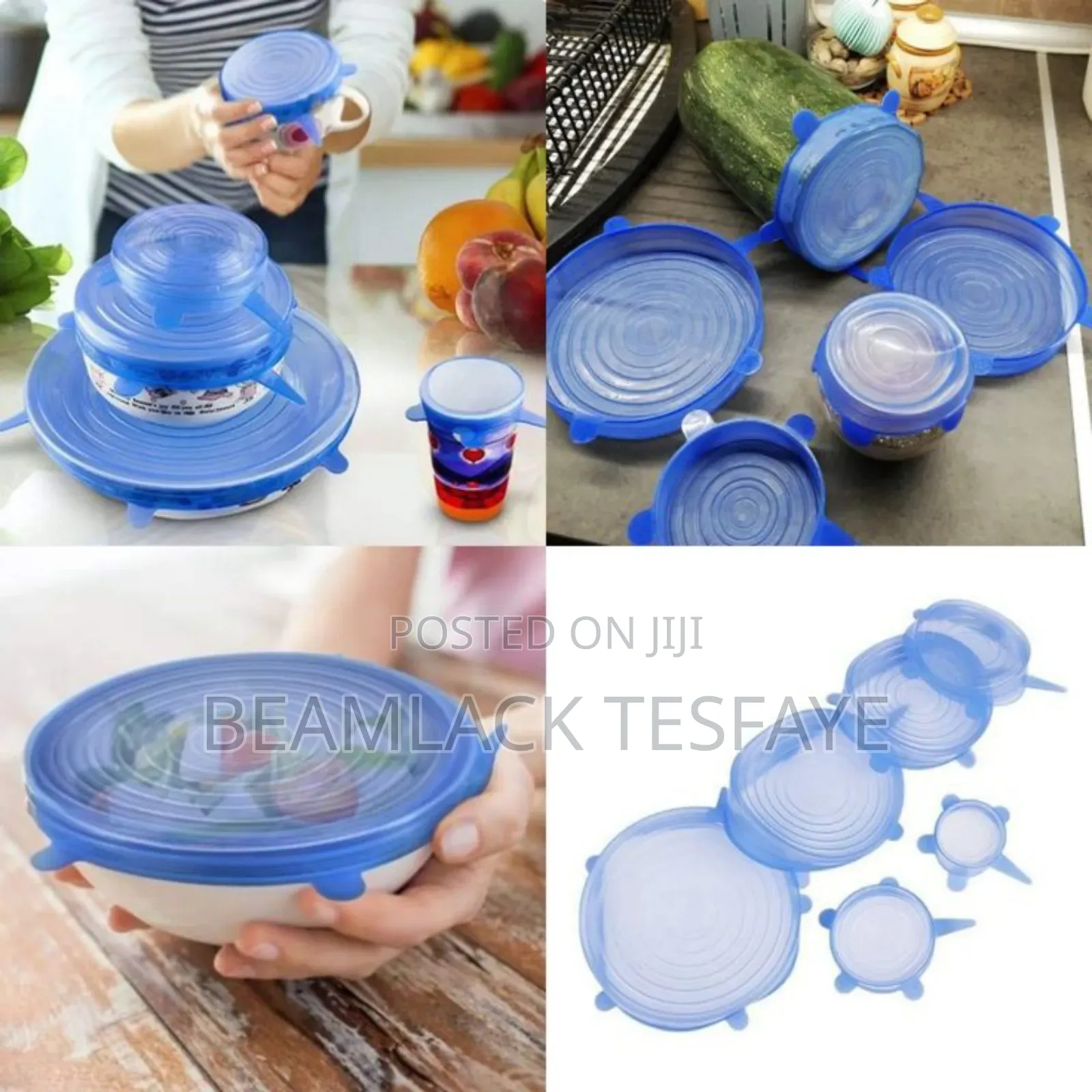 6 Pack Stretch Silicon Lids