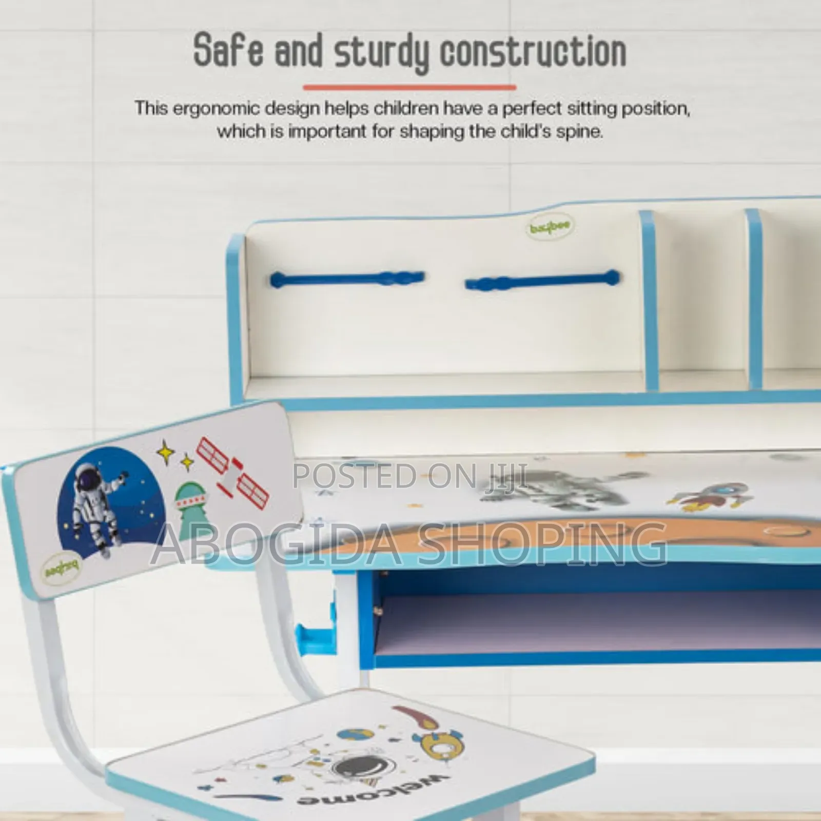 Colorful Baby Study Table Chair Set – Adjustable Fun