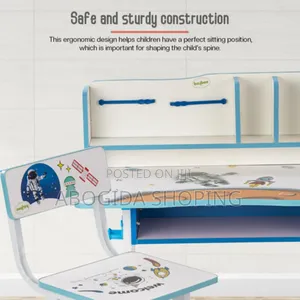 Colorful Baby Study Table Chair Set – Adjustable Fun