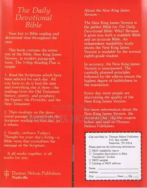 The Daily Devotional Bible: New King James Version Study Bible
