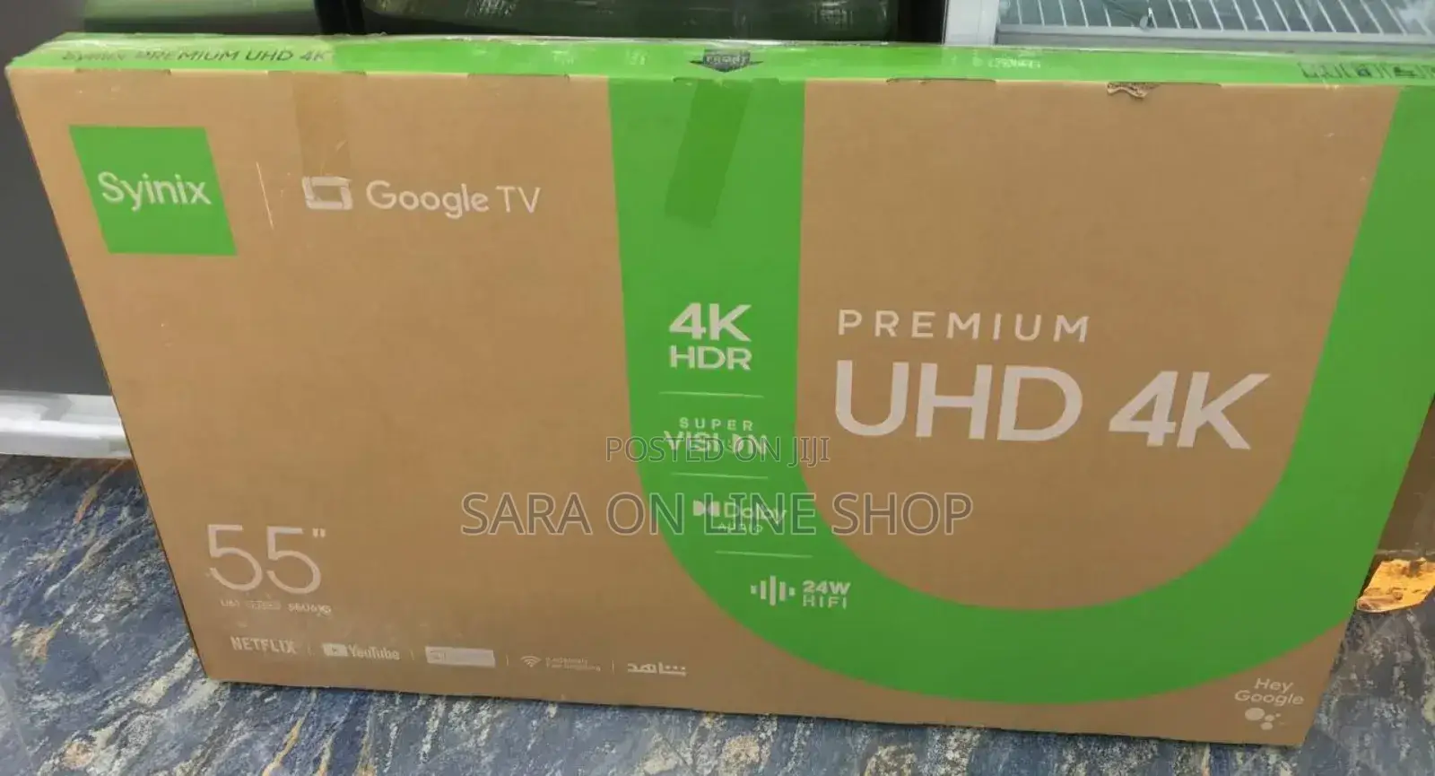 Syinix 55" Google Tv – Uhd Smart Tv With Dolby Audio