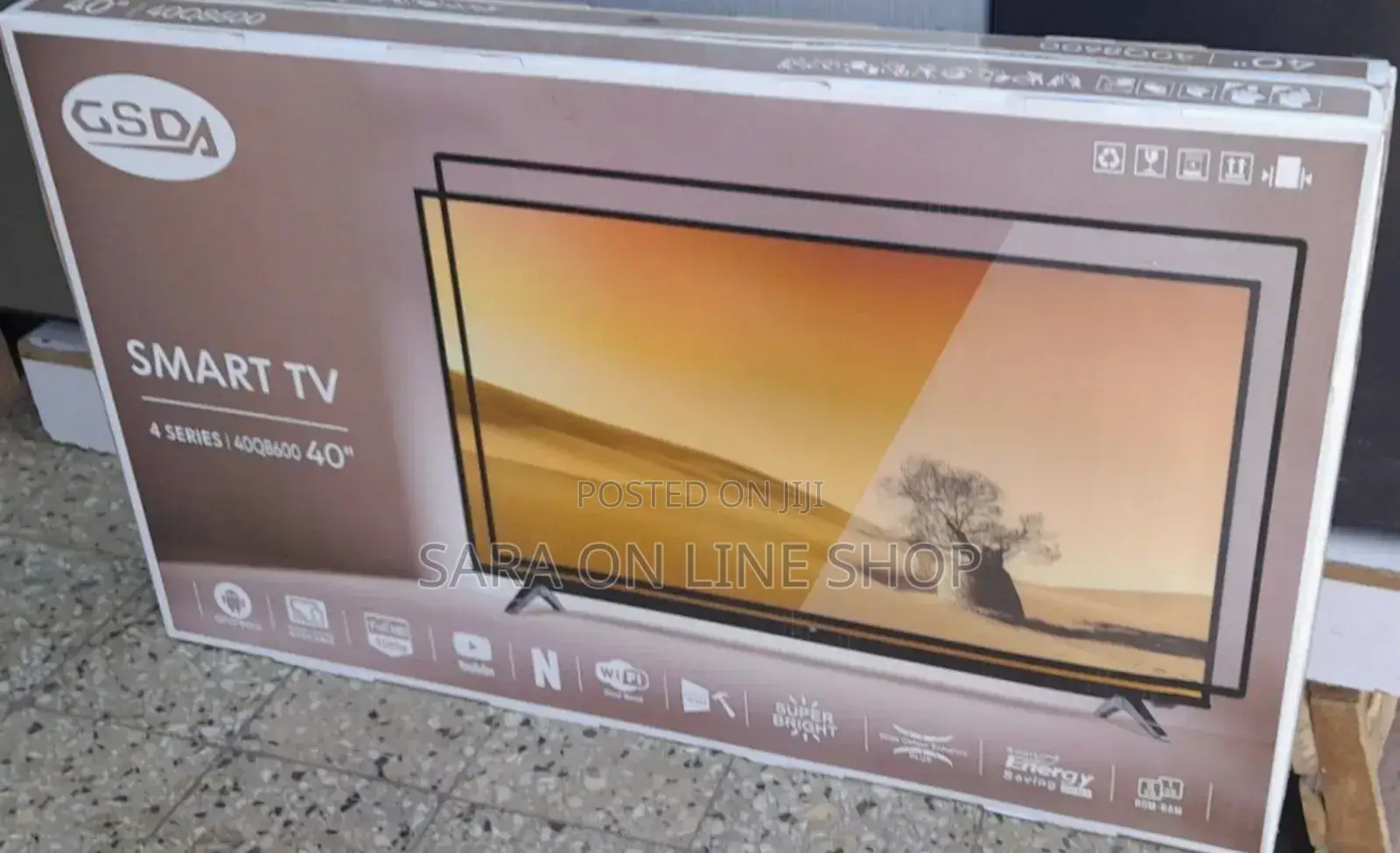 GSDA 40" Smart TV – Full HD Android TV (19,500 ETB)