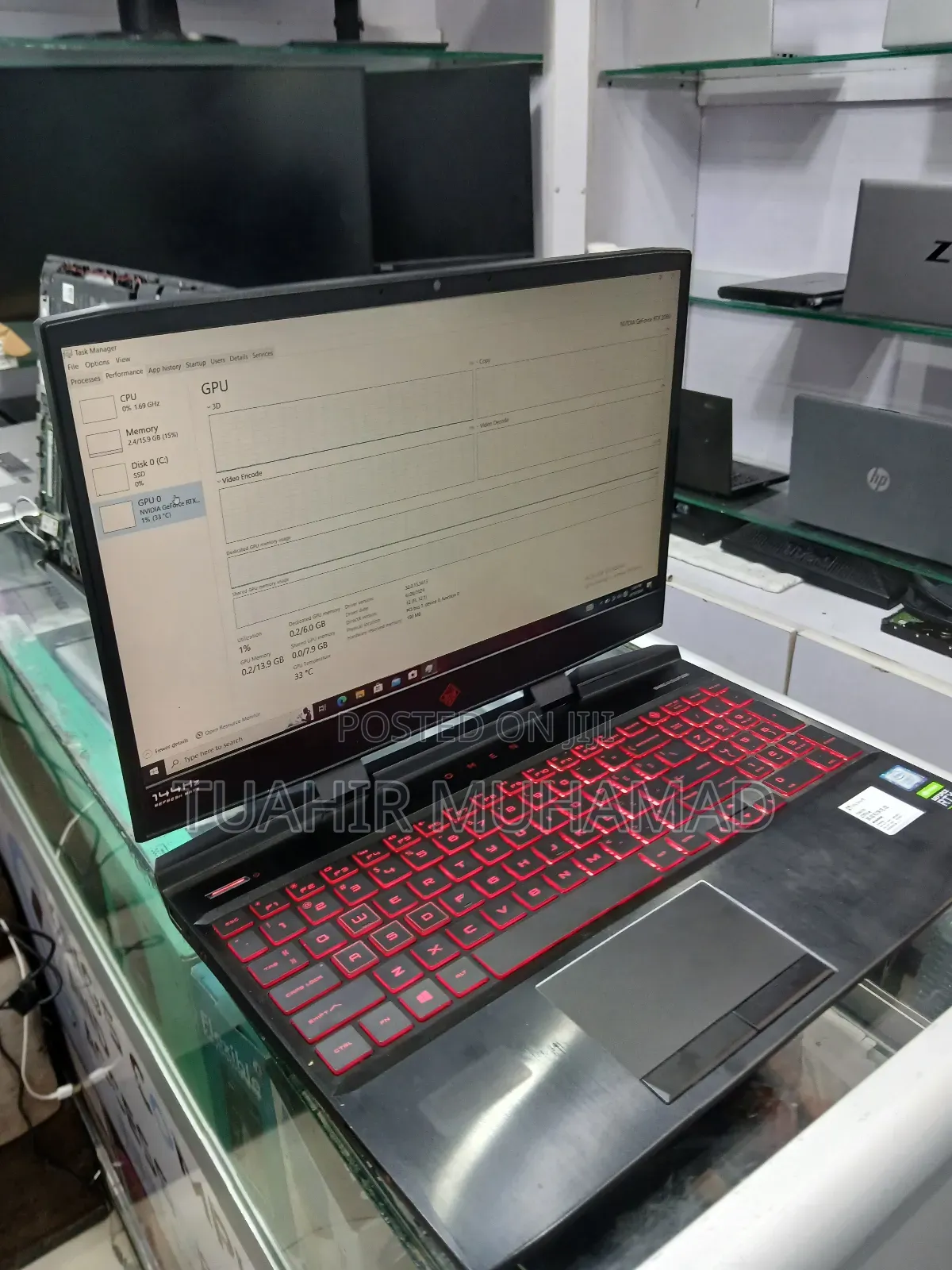 New Laptop HP Omen X 16GB Intel Core I7 SSD 512GB