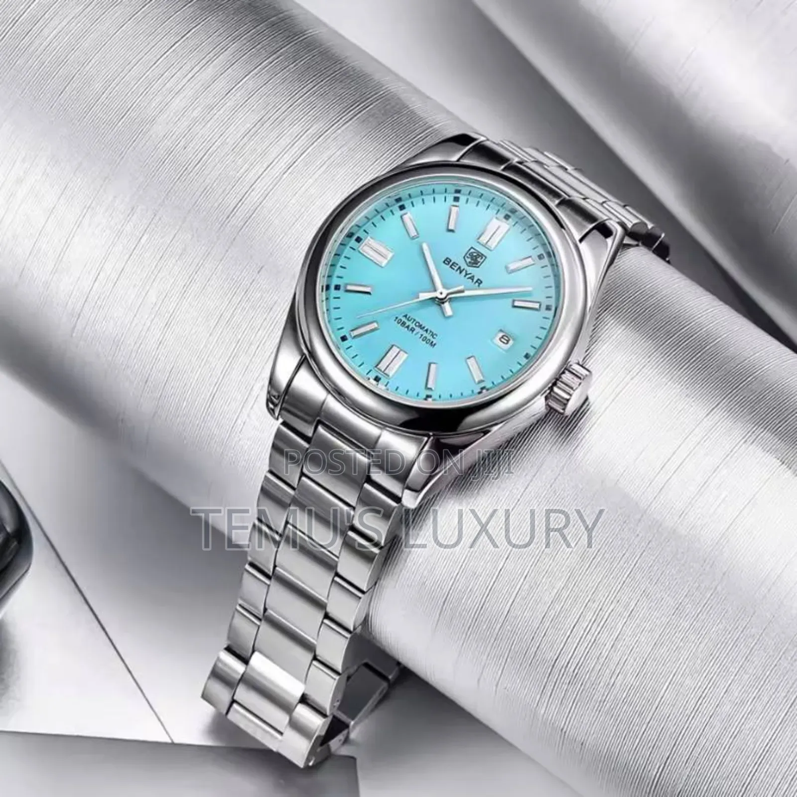 BENYAR Automatic Sky Blue 10bar Seagull ST6 Movement Watch