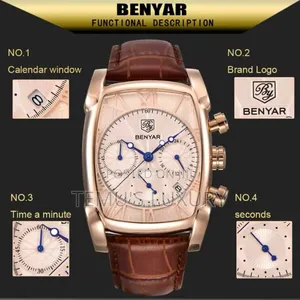 BENYAR Luxury True Six-Pin Quartz Watch Chronograph