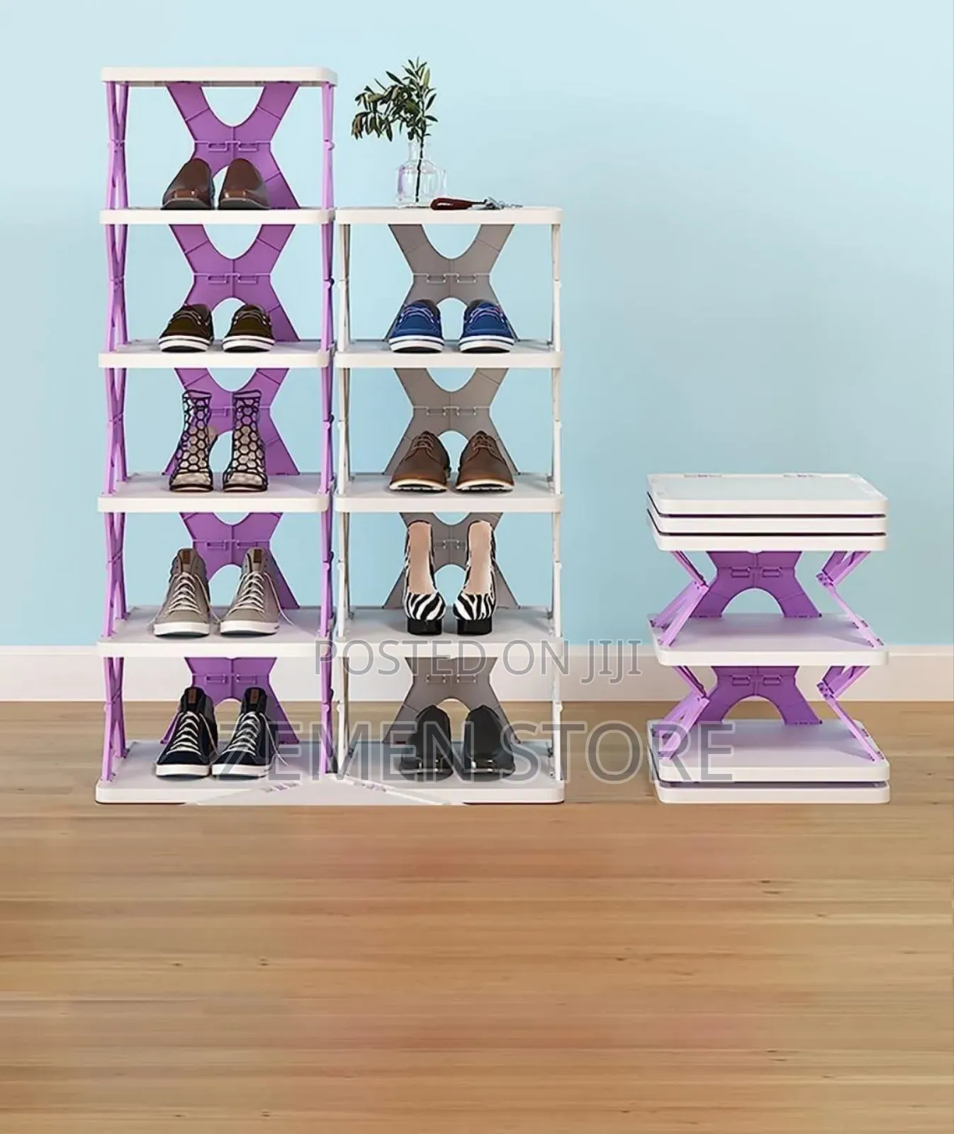 6-Level Space-Saving Shoe Rack