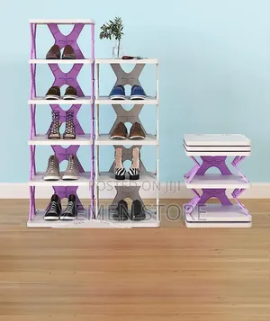 6-Level Space-Saving Shoe Rack