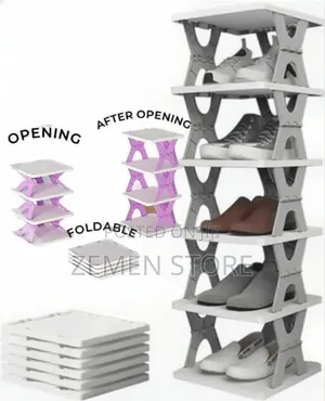 6-Level Space-Saving Shoe Rack