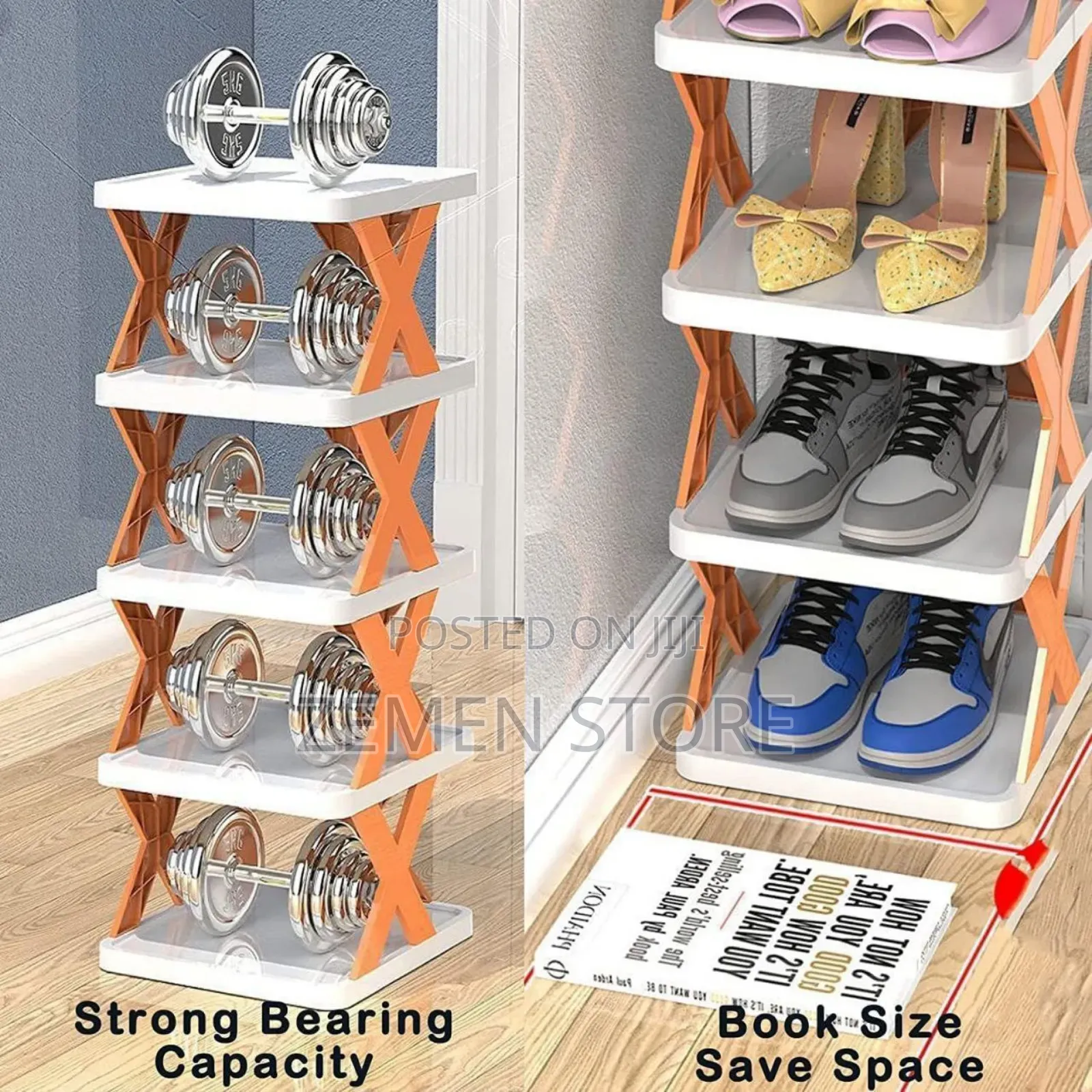 6-Level Space-Saving Shoe Rack