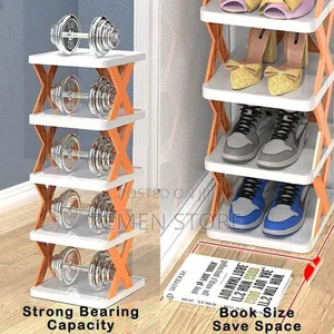 6-Level Space-Saving Shoe Rack