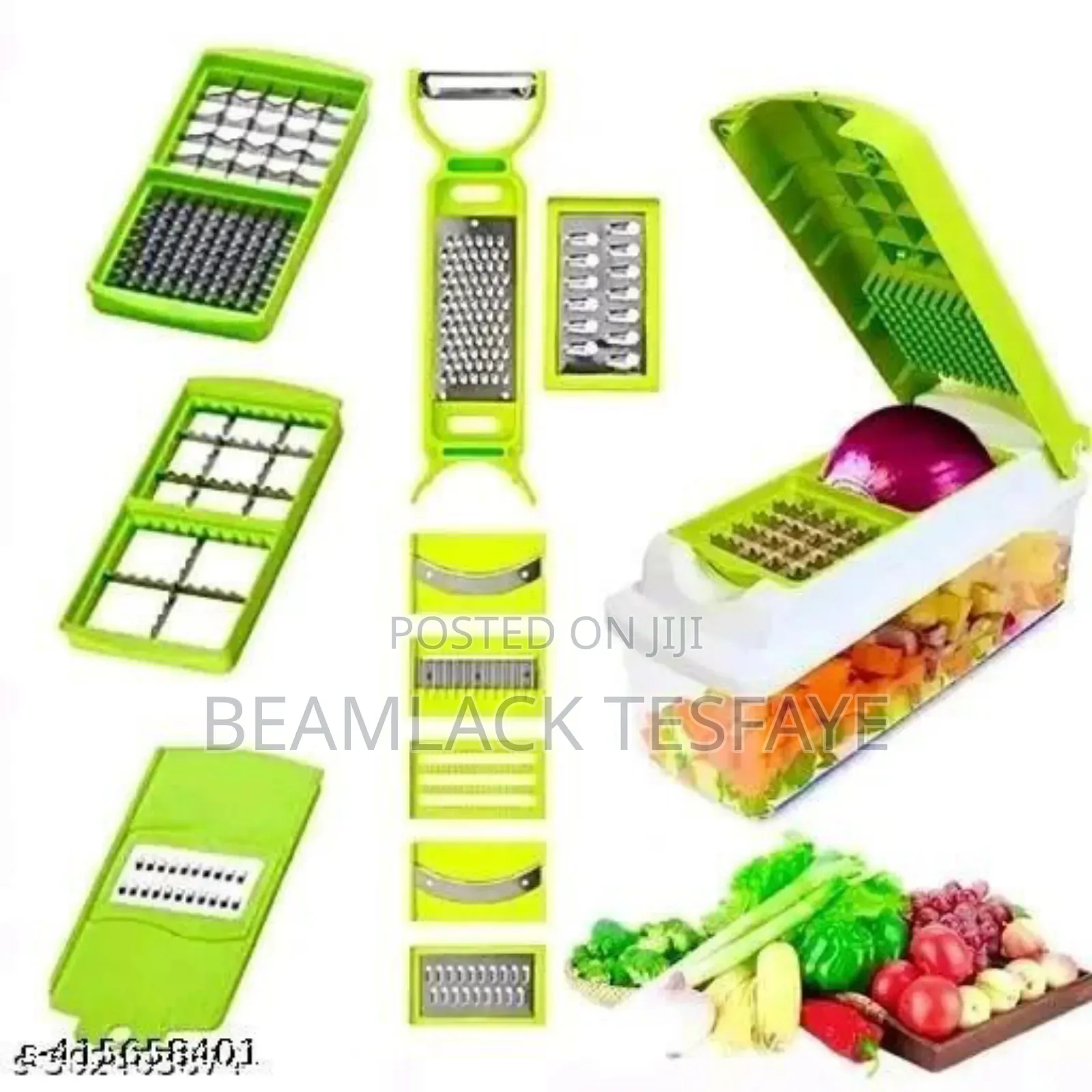 12 መቀያየሪያ ያለዉ Multipurpose Vegetable Cutter