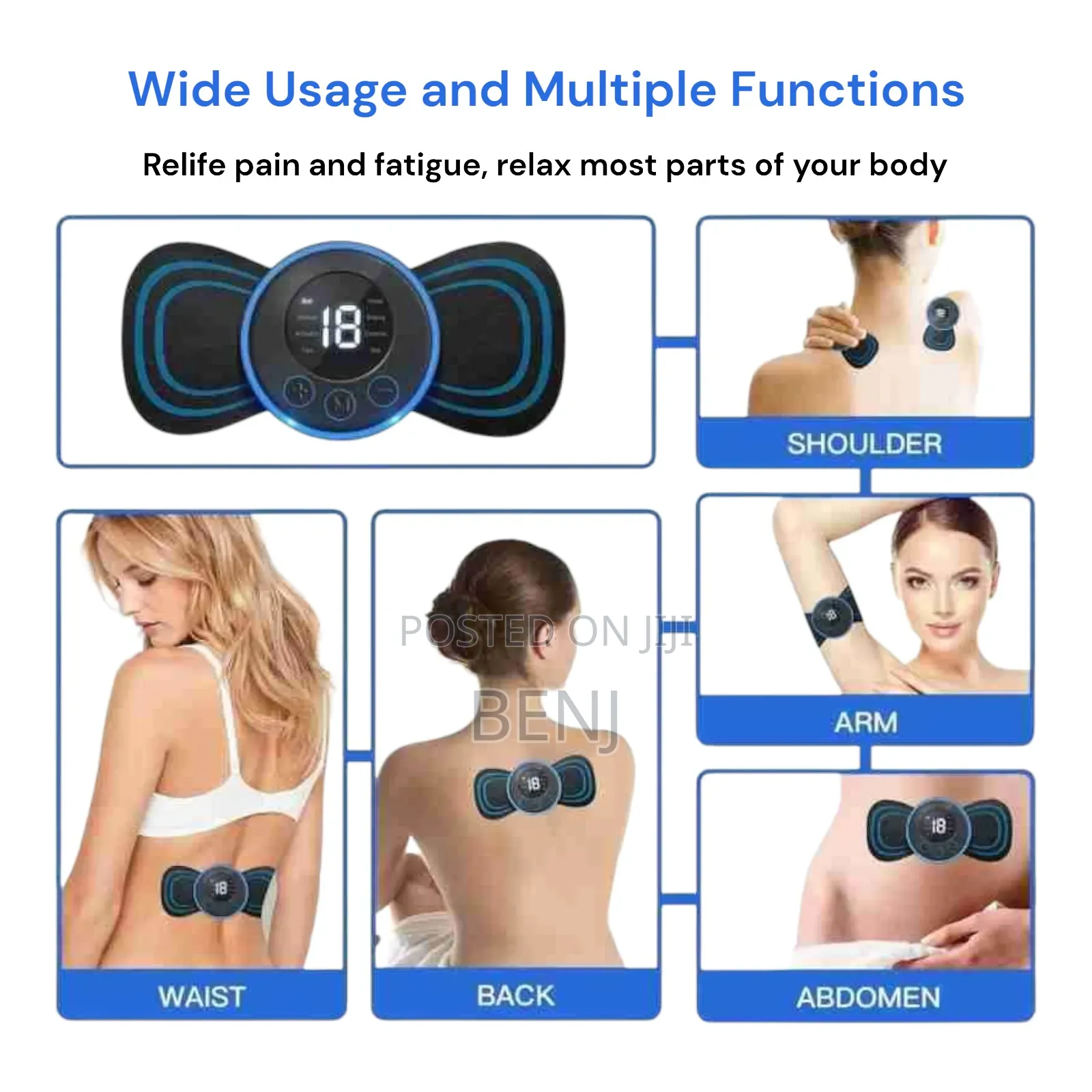 Ems Mini Portable | Neck | Back | Body Pain Relief Massager