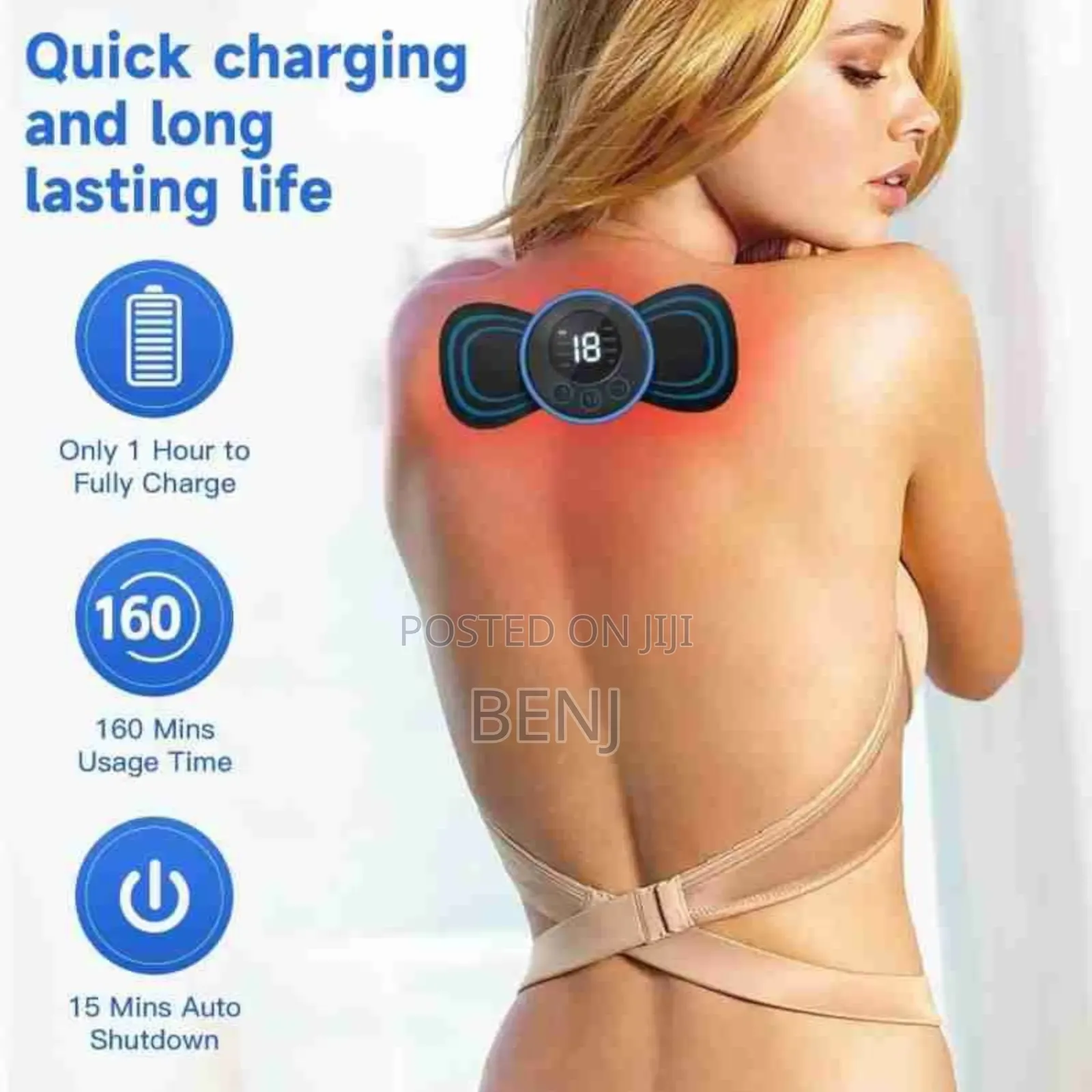 Ems Mini Portable | Neck | Back | Body Pain Relief Massager