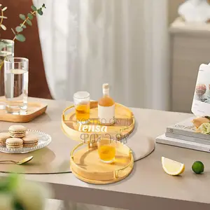 Photo - 2pcs Set Orignall Bamboo Tray