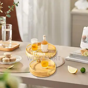 2pcs Set Orignall Bamboo Tray