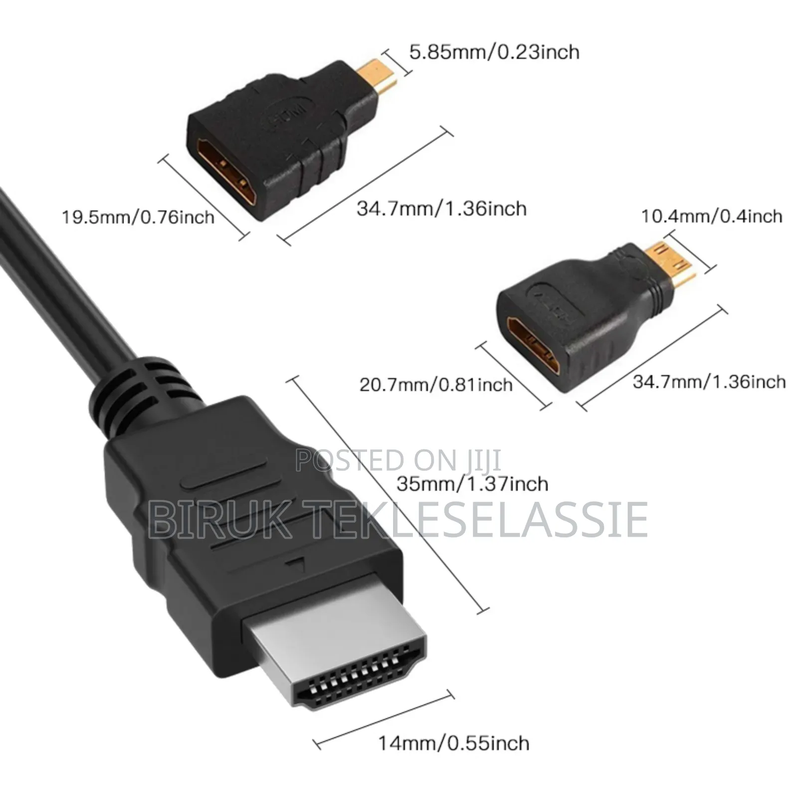 HDMI Cable 3 in 1 HDMI Micro, Mini Adapter 1.5 M Full HD