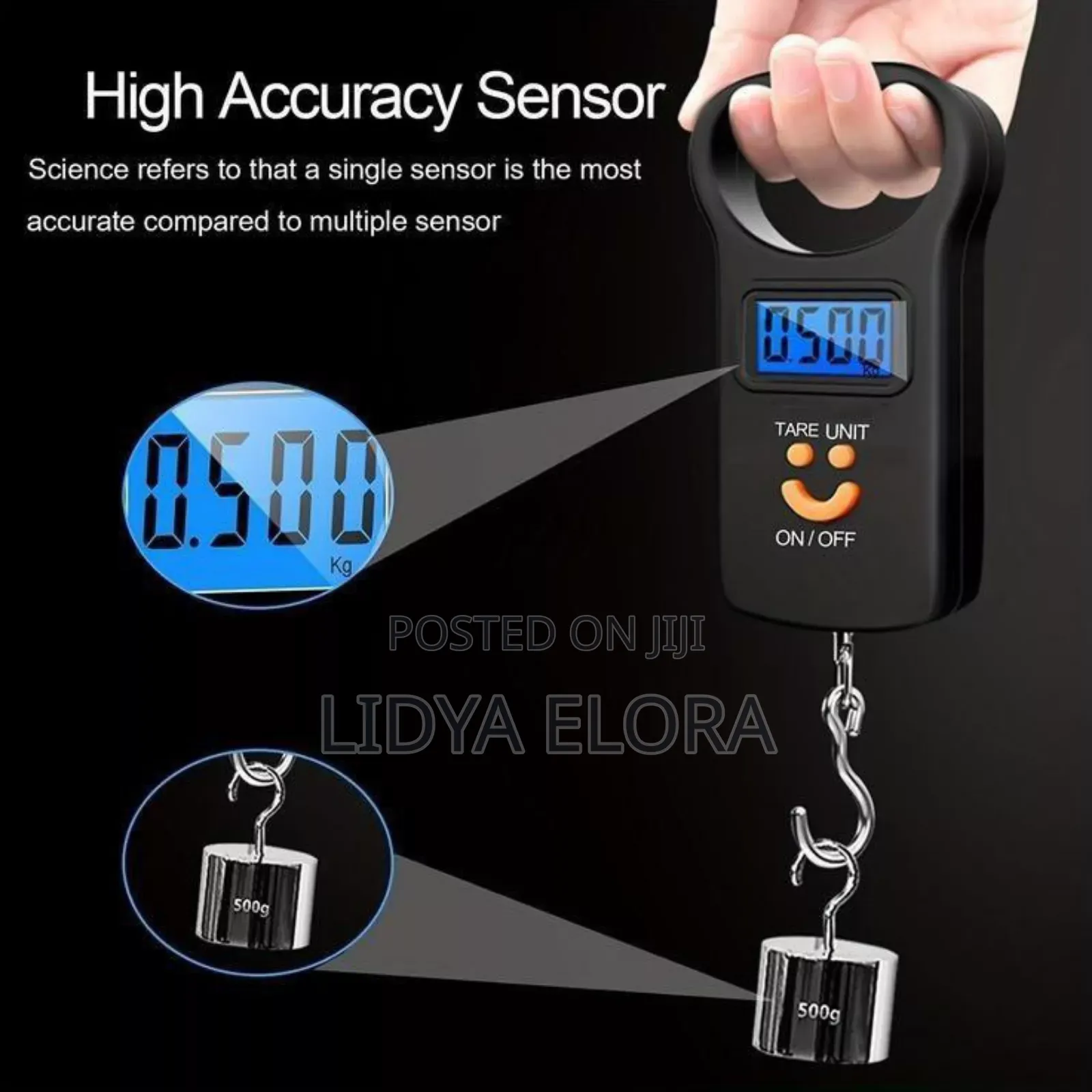 Portable Electronic Scale ዘመናዊ በኤሌክትሮኒክስ የሚሰራ ሚዛን