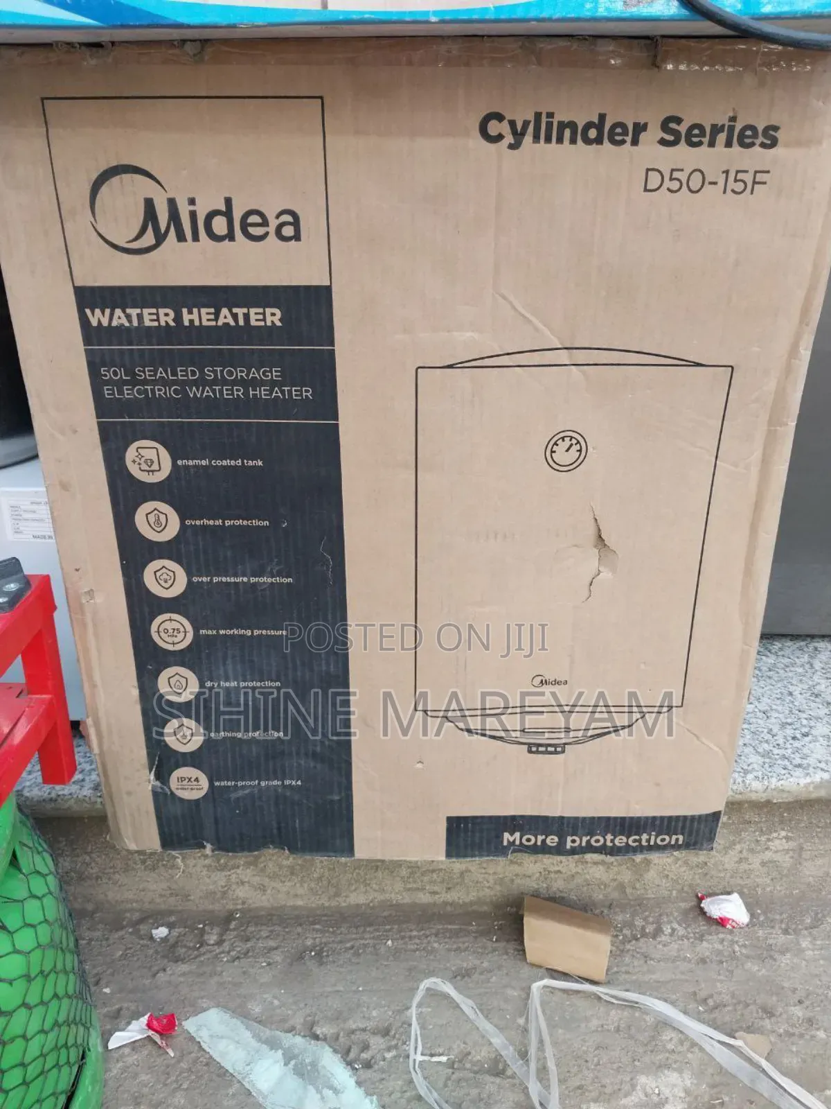 በአይነቱም ሆነ በጥራቱ ለየት ያለ የውሃ ማሞቂያ Midea Brand 50L SEALED