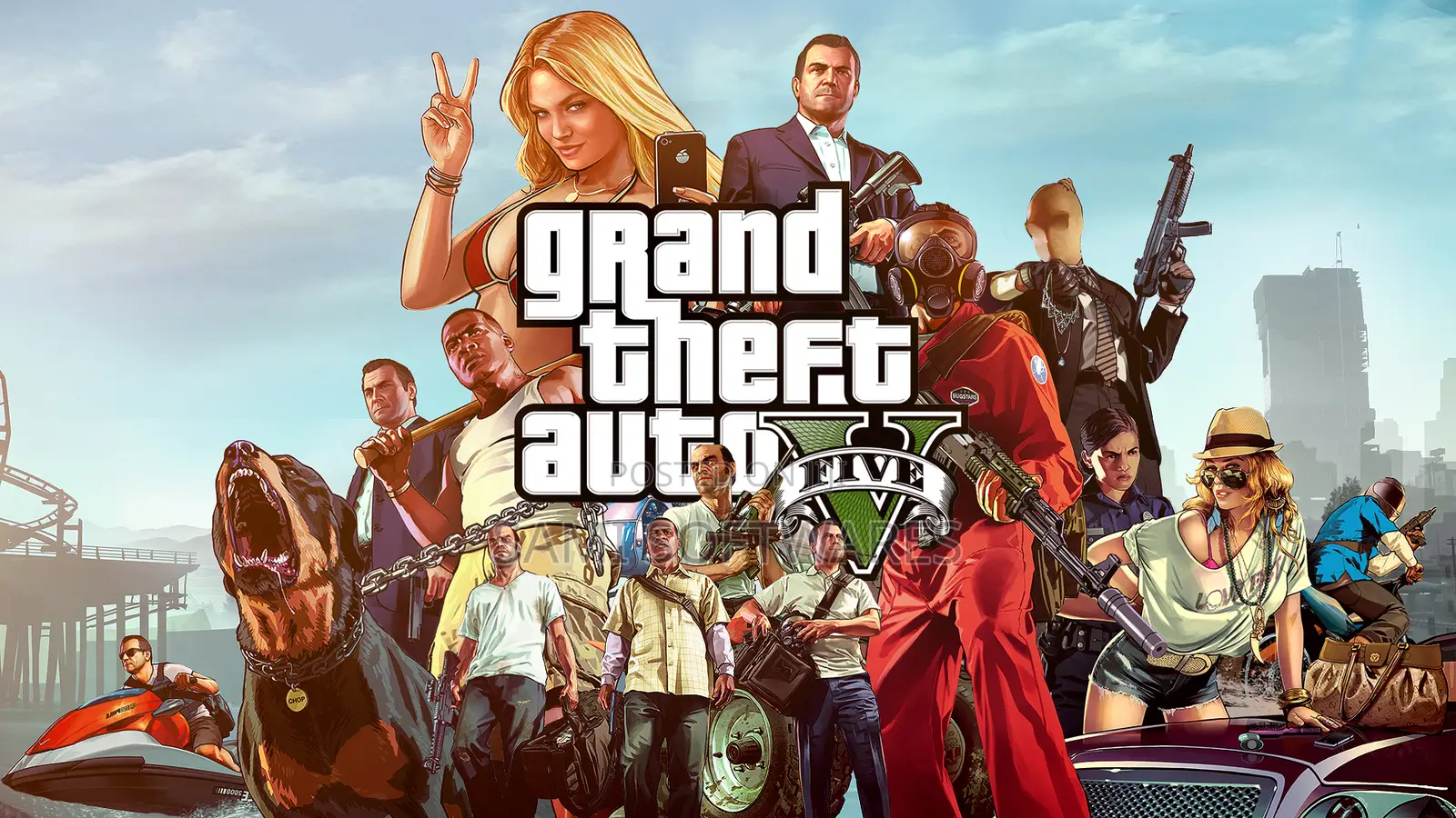 Grand Theft Auto v Pc (Gta V) Video Games Gta 5 ቪድዮ ጌም ጂቲኤ V