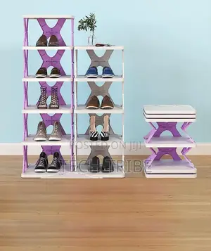 የጫማ ማስቀመጫ Creative 6 Layer Shoe Rack With Free Delivery