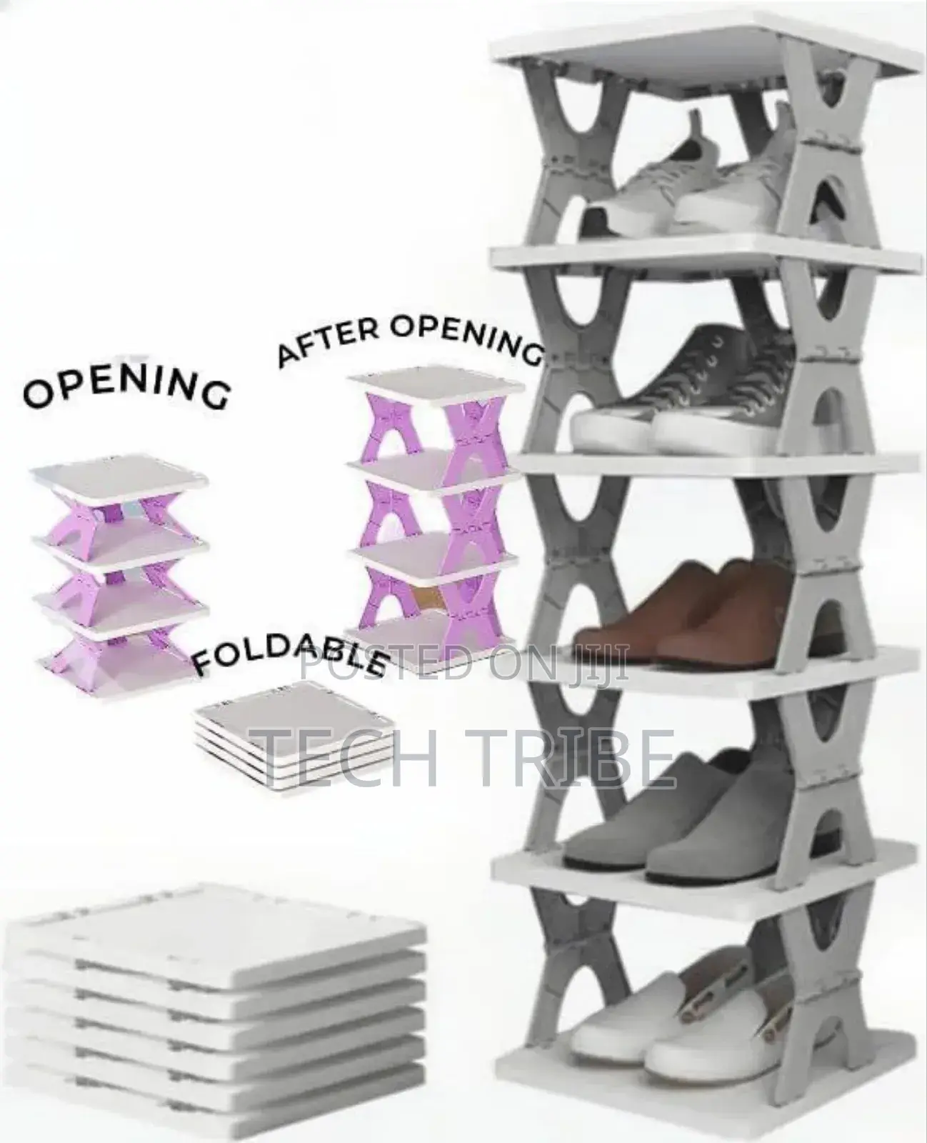 የጫማ ማስቀመጫ Creative 6 Layer Shoe Rack With Free Delivery