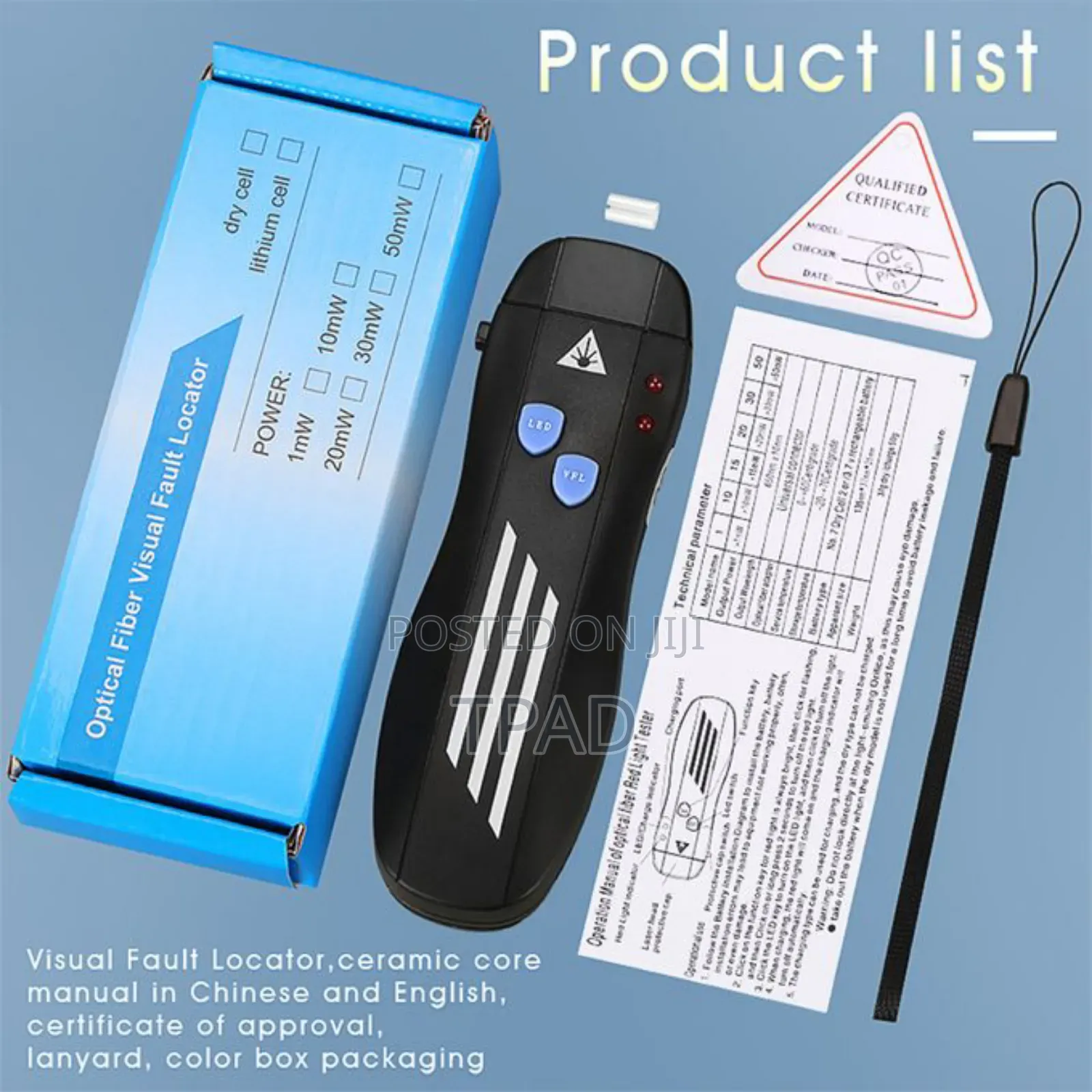 Optical Fiber Visual Fault Locator