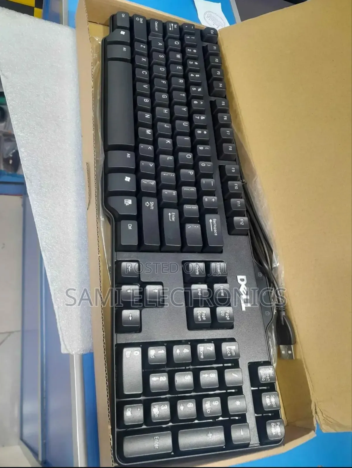 Dell USB Wired Keyboard Original Keyboard የኮምፒዩተር ኪቦርድ