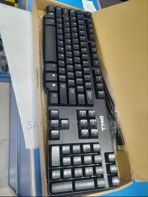 Dell USB Wired Keyboard Original Keyboard የኮምፒዩተር ኪቦርድ