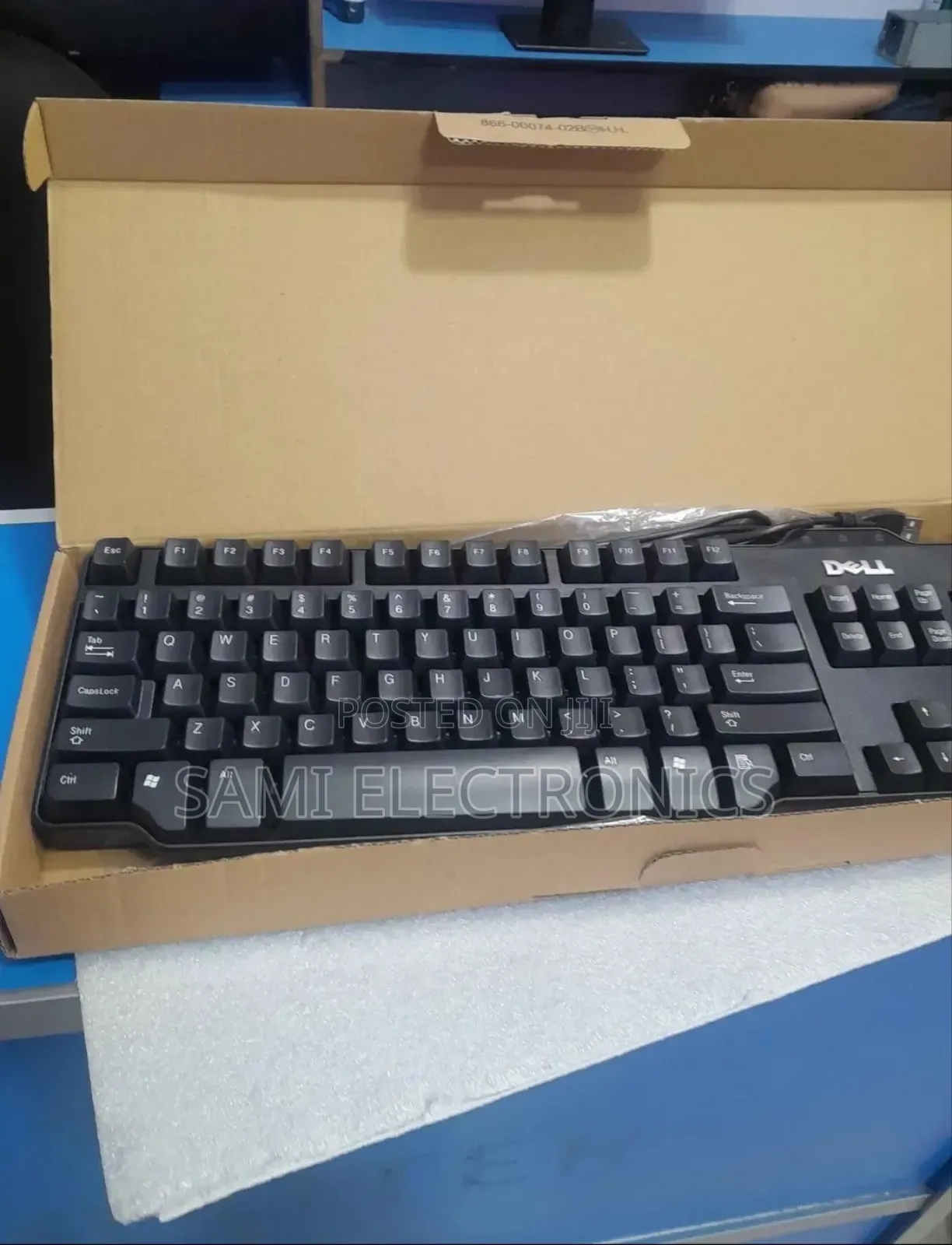 Dell USB Wired Keyboard Original Keyboard የኮምፒዩተር ኪቦርድ
