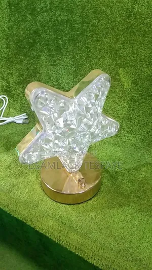 Moon Star Oval Shape LED Crystal Table Lamp