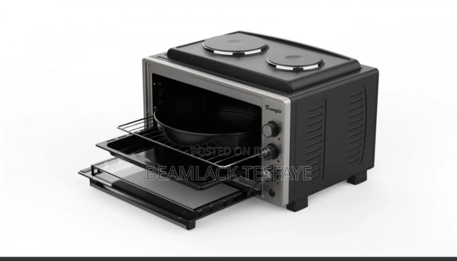 42 Liter Electrical Oven ( ኦቭን) With Two Hot Plate Stove