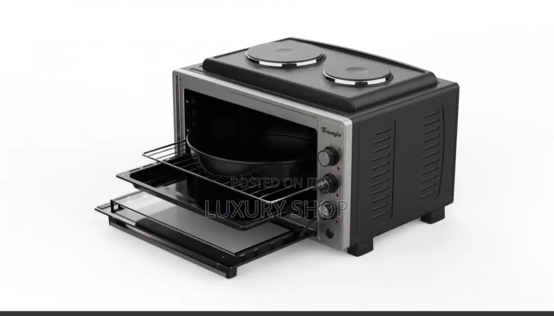 42 Liter Electrical Oven ( ኦቭን) With Two Hot Plate Stove