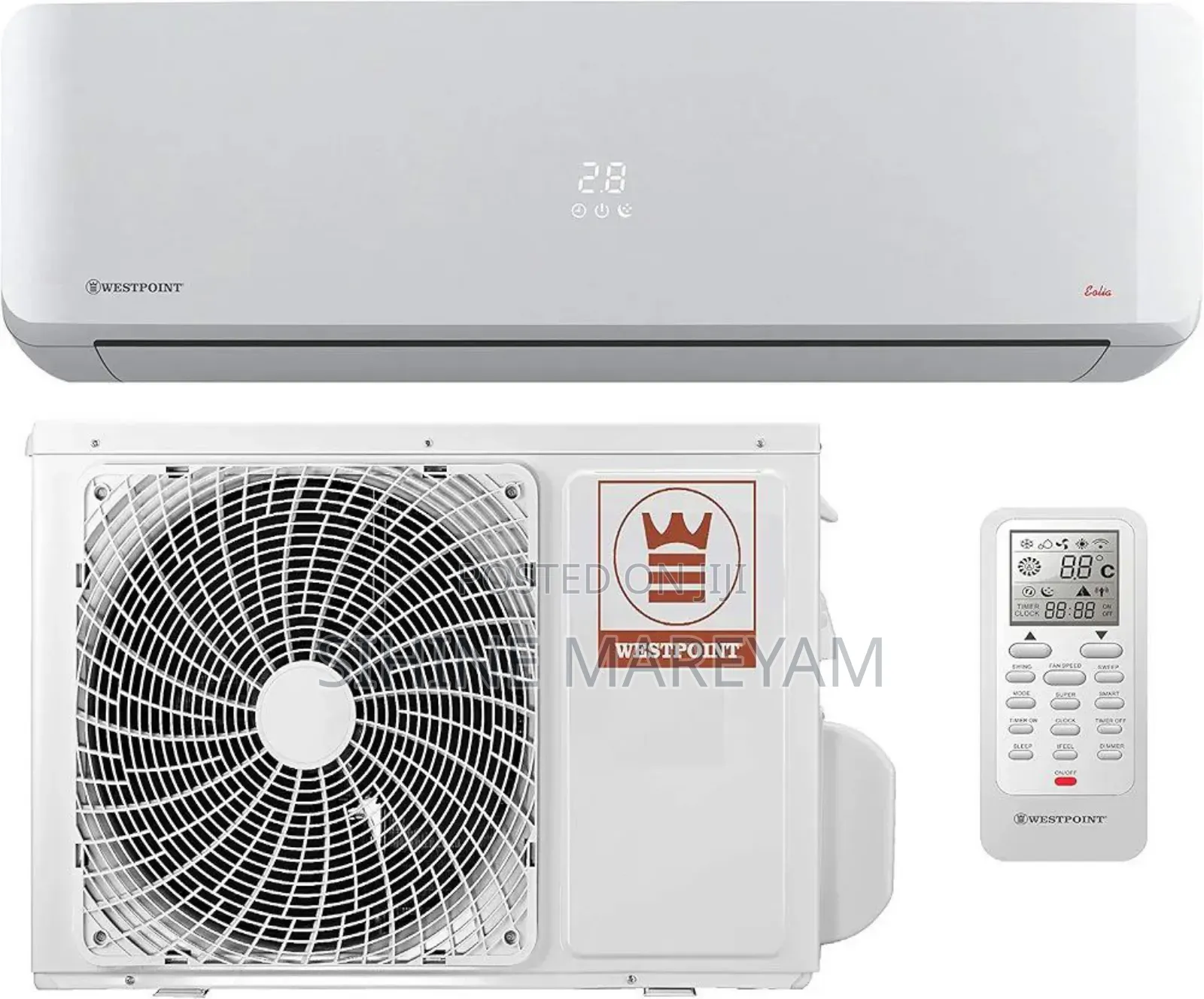 12but Westpoint Split Air Conditioner አስገብተናል ይዘዙን