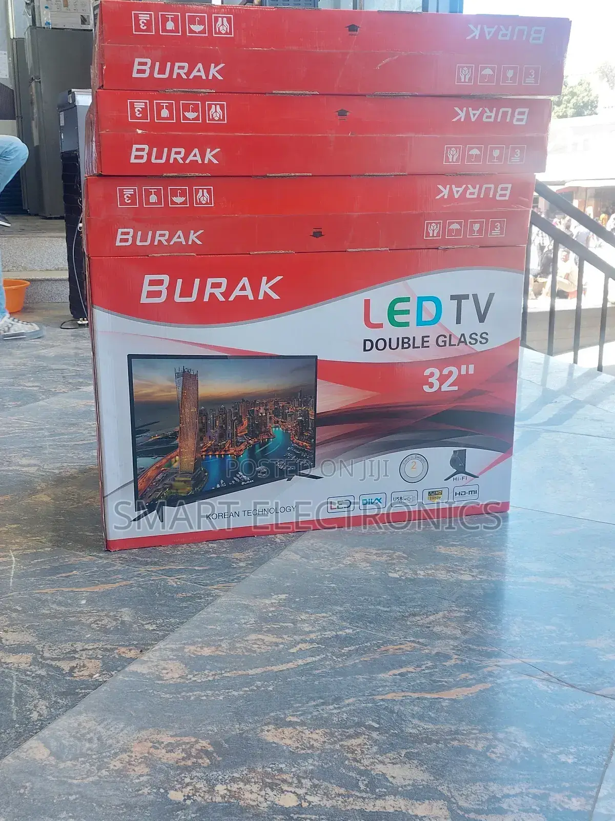 Burak 32 Inch Double Glass