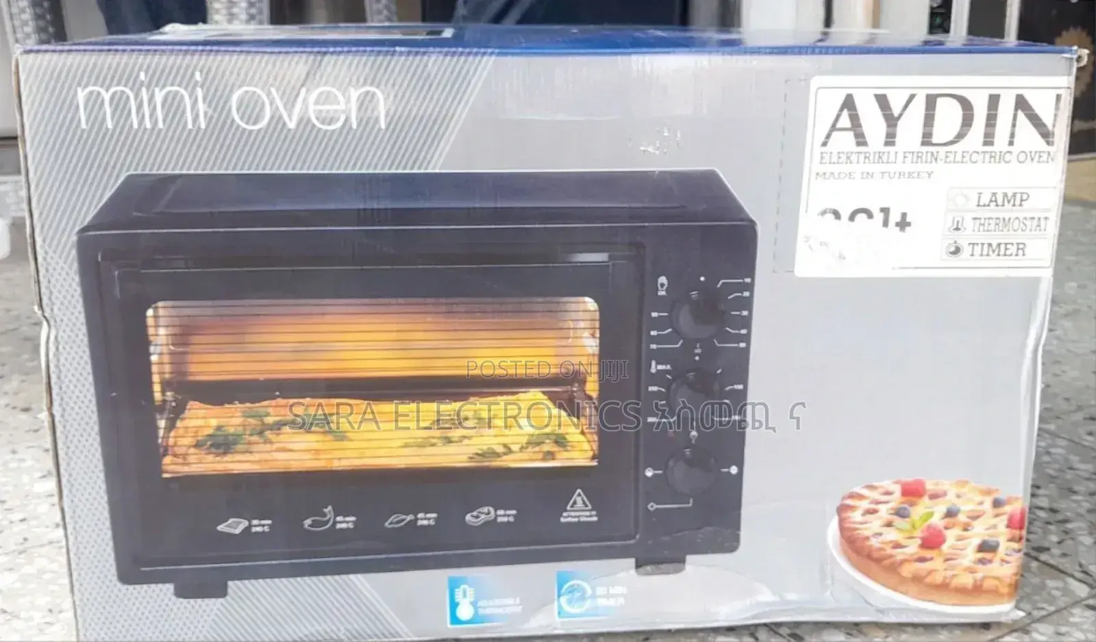 LUXELL LX 42L Red Electric Oven - 1300W | Made in Turkey |
