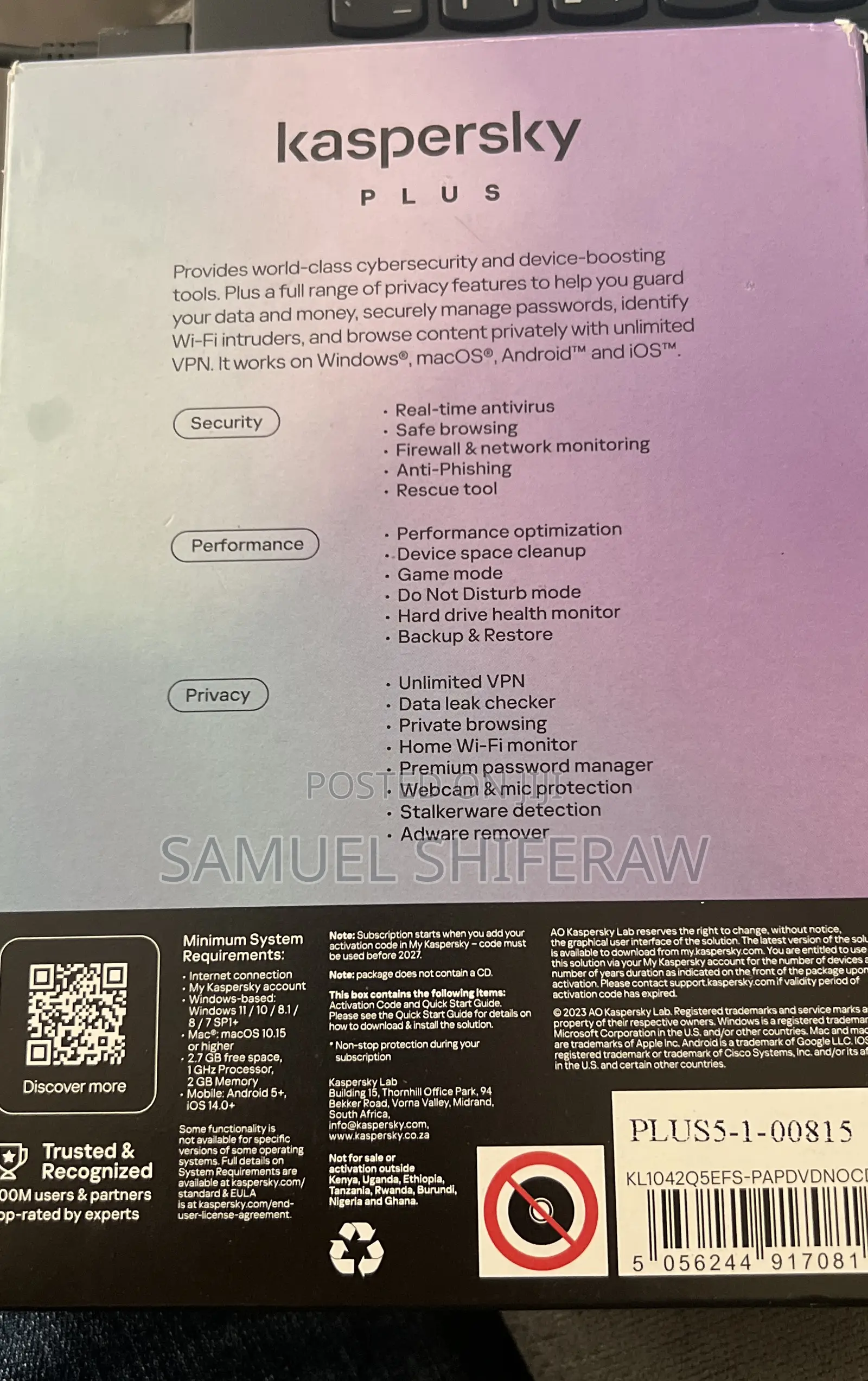 Kaspersky Plus Internet Security