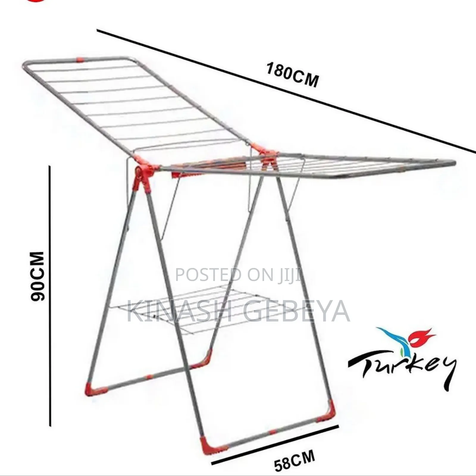 Foldable 2 Layers Cloth Drying Rack