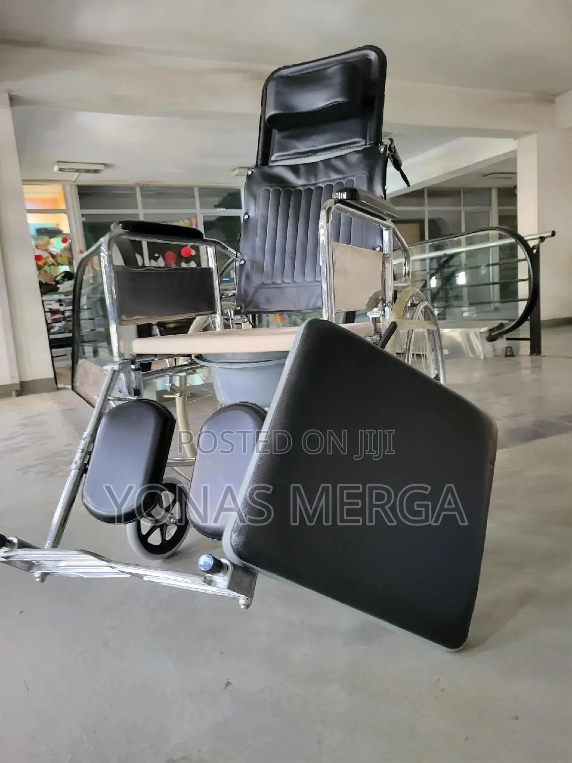 Toilet Wheelchair፸去ዊልቼር*Adjustment Comfort Pressure Relief