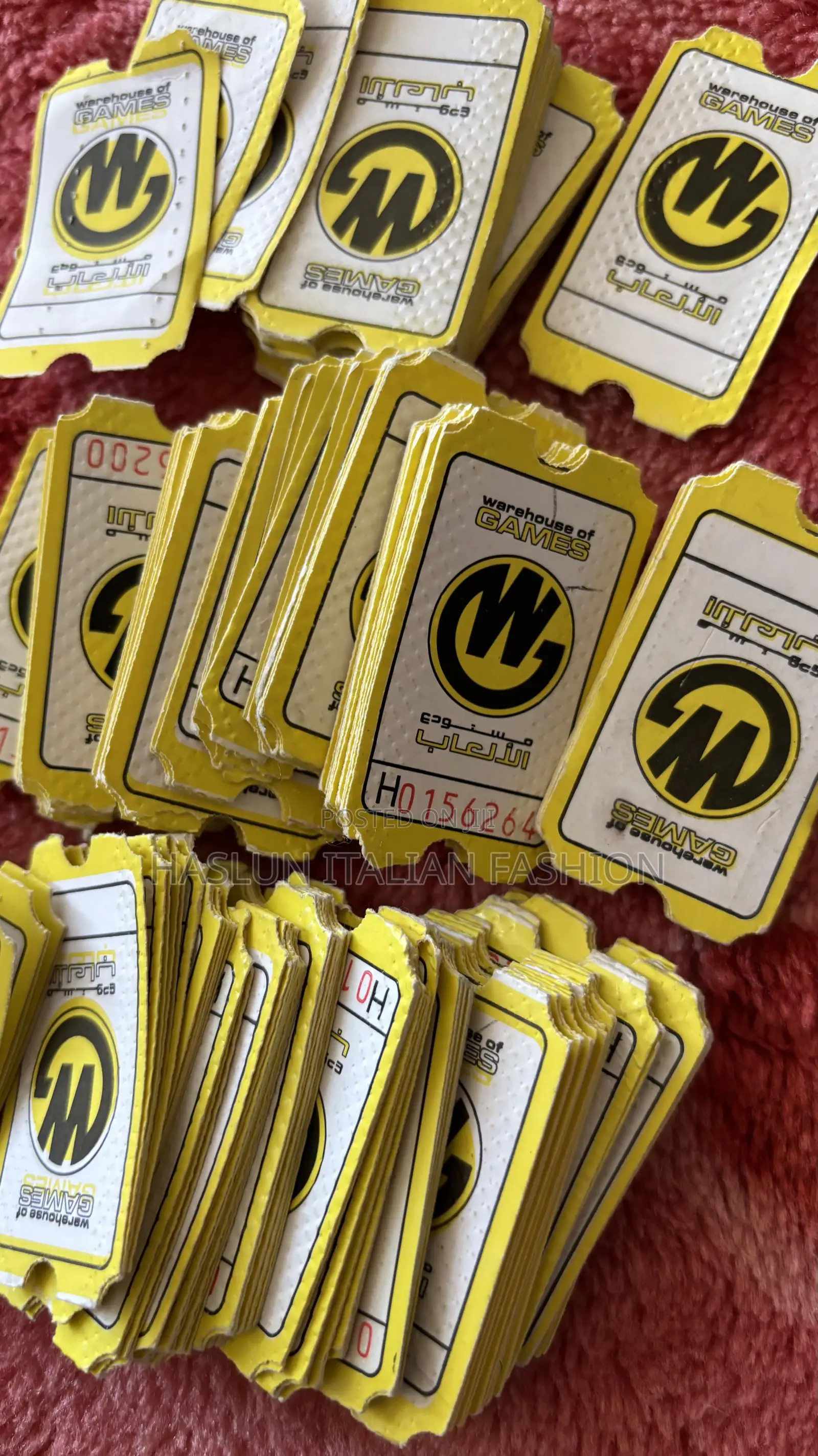 Game Zone Tickets for Gift and Prizes