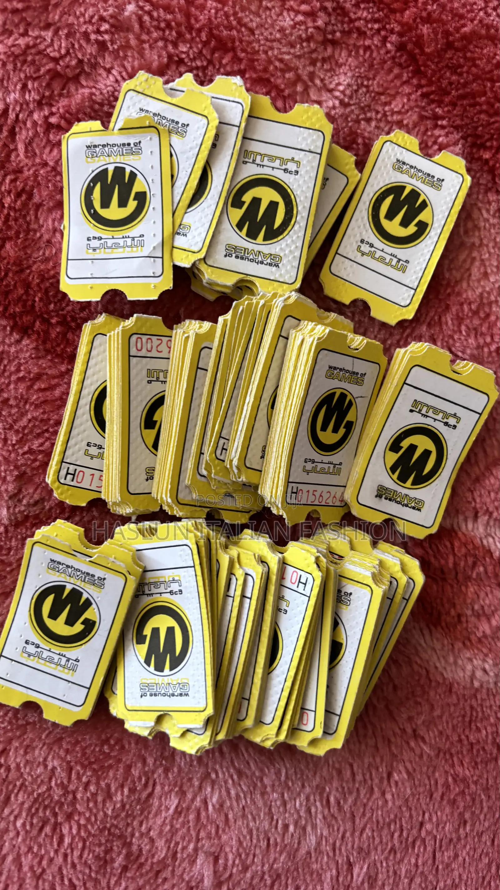 Game Zone Tickets for Gift and Prizes