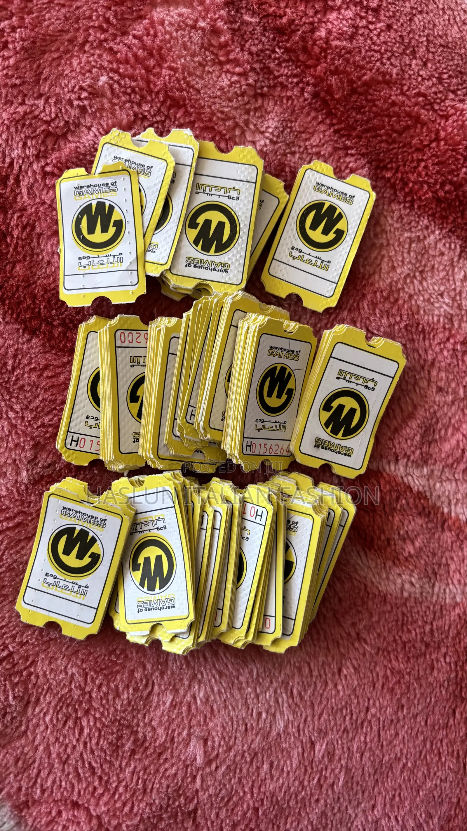 Game Zone Tickets for Gift and Prizes